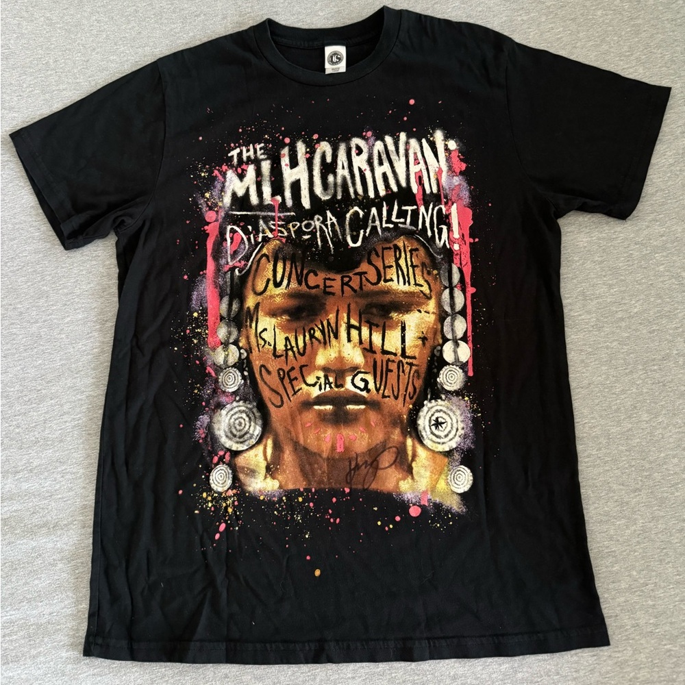 Lauryn Hill and Nas Concert Tee autographed by opener Kehlani